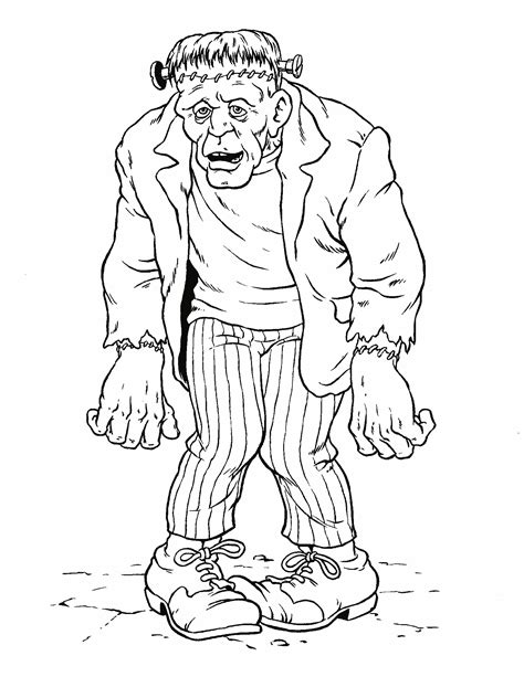 frankenstein coloring pictures|frankenstein coloring page free.